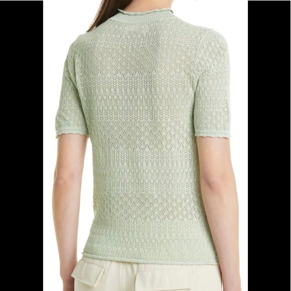 Samsoe Rhoe organic cotton blend t-shirt in green - Picture 5 of 13